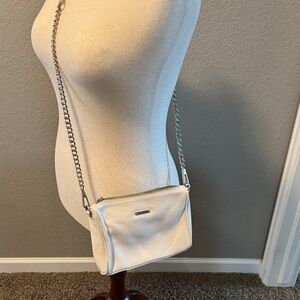 REBECCA MINKOFF Elegant White Chain Strap Women's Bag